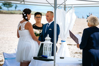 ślub  w plenerze na Helu na plaży