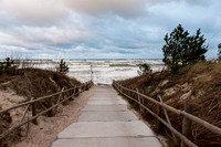 DĘBKI w sztormowy dzień, plaża, morze Bałtyckie 14.01.2012