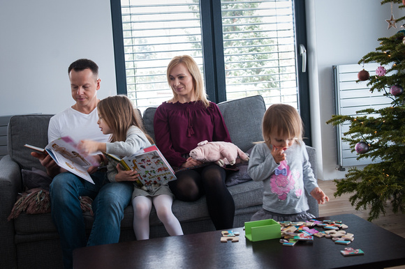 sesja rodzinna lifestyle w domu Gdańsk