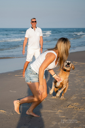 romantyczna sesja zdjęciowa dla par na plaży w Dębkach