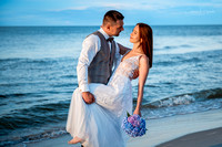 piękna sesja ślubna nad morzem w Dębkach