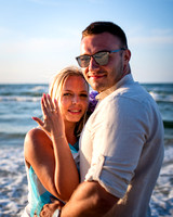 KASIA & AREK romantyczna sesja zaręczynowa na plaży w Dębkach