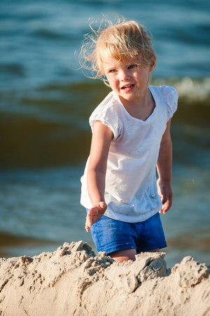 Sesja rodzinna na plaży w Dębkach