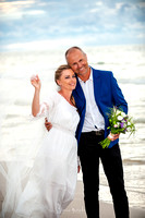 piękna, romantyczna sesja ślubna na plaży w Dębkach