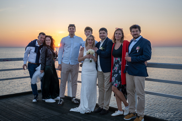 ślub w plenerze nad morzem w Juracie w hotelu Bryza
