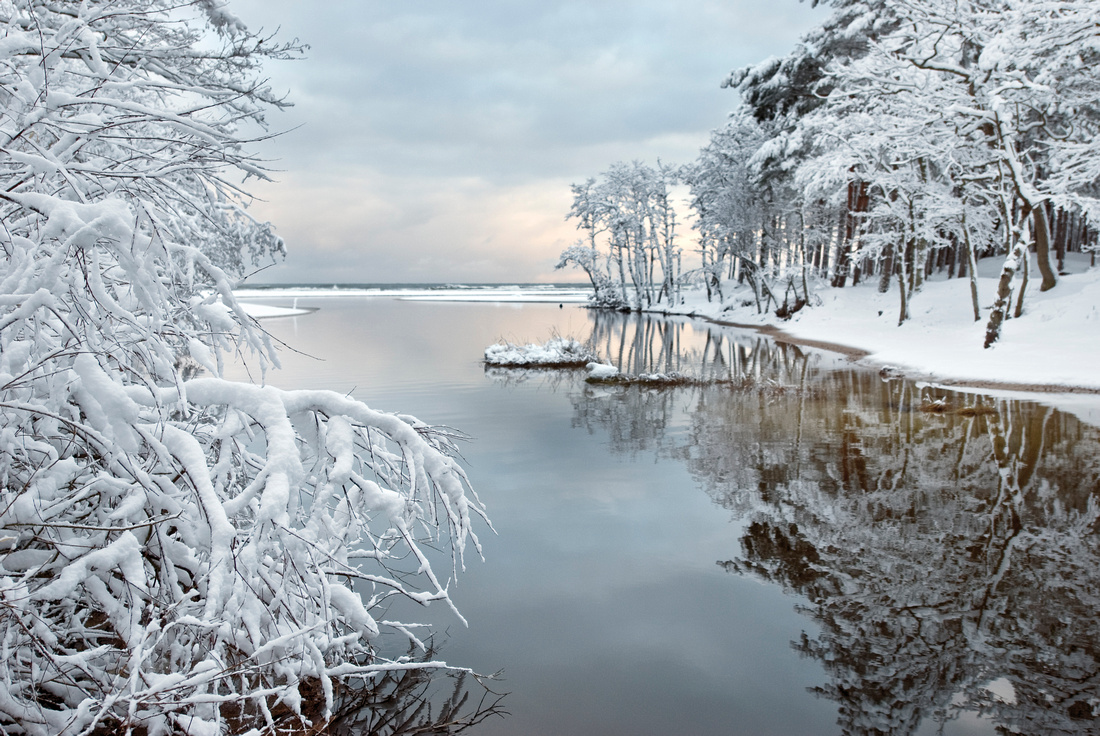 zimowe zdjęcia z Dębek